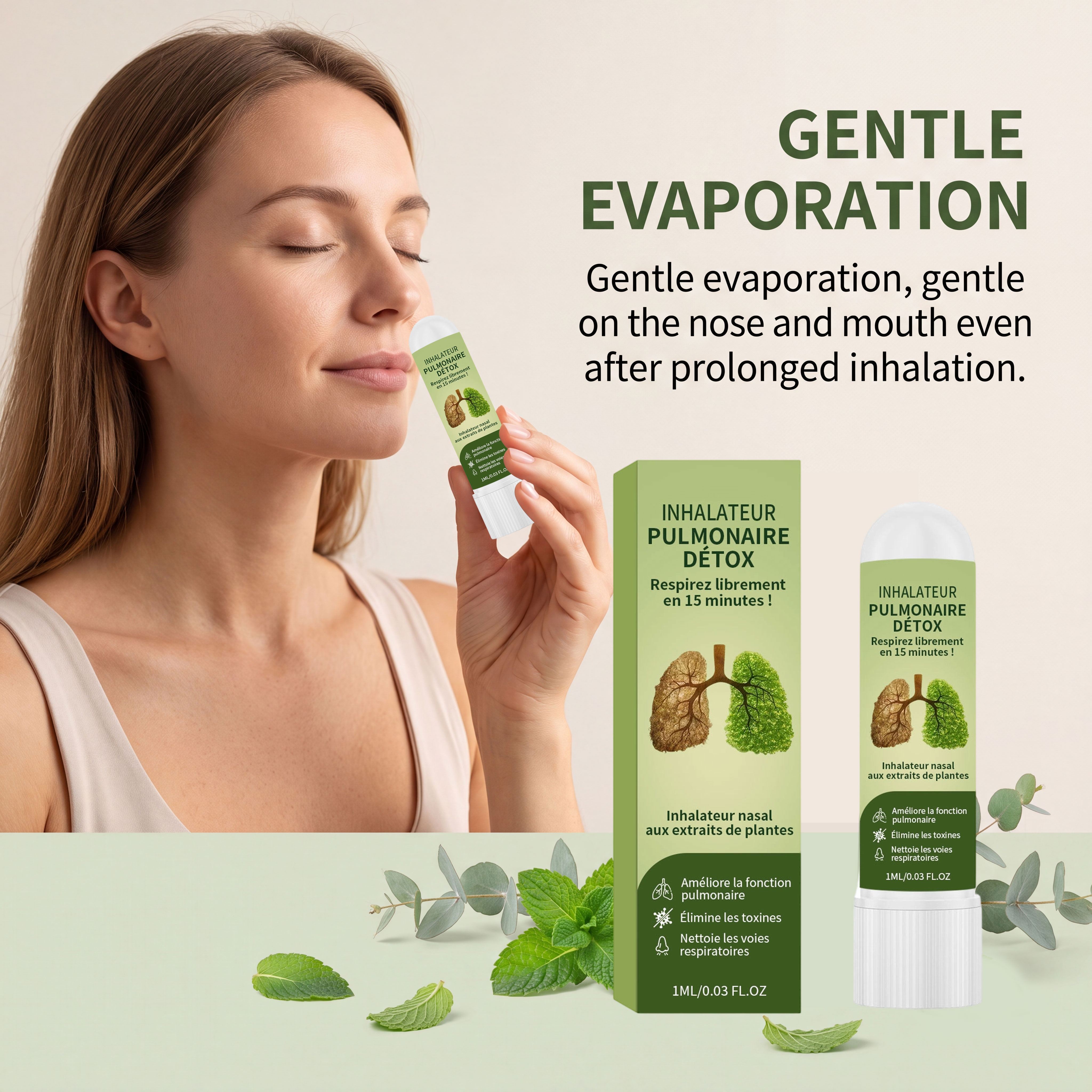 Body Care Nasal Inhaler Fresh Comfort Cool Mild Protect Portable Nose Gentle Delicate Soft Refreshing