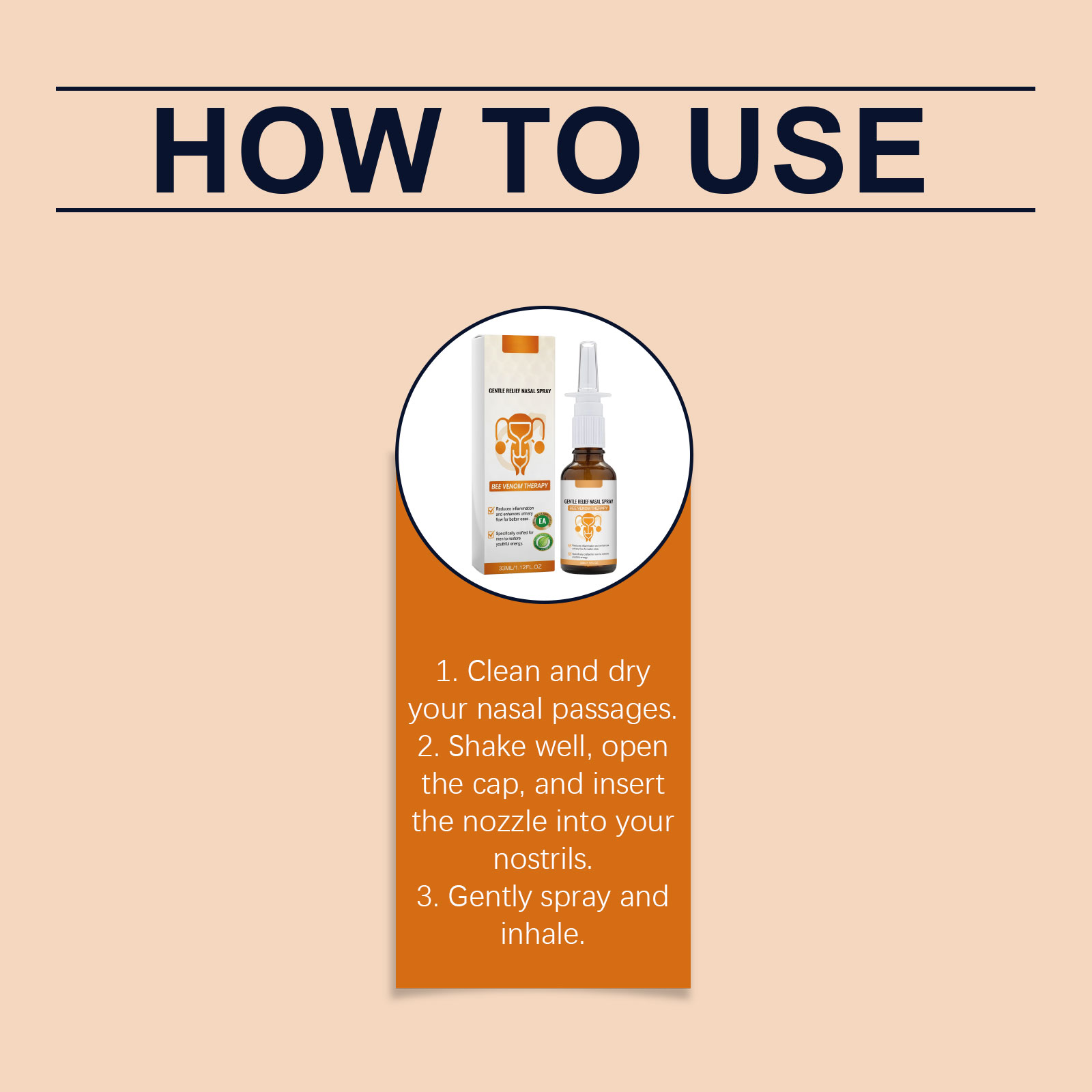 Men Nasal Care Spray Contains Plant Extracts Mild Texture Refreshing Non Irritating For Male Body Care