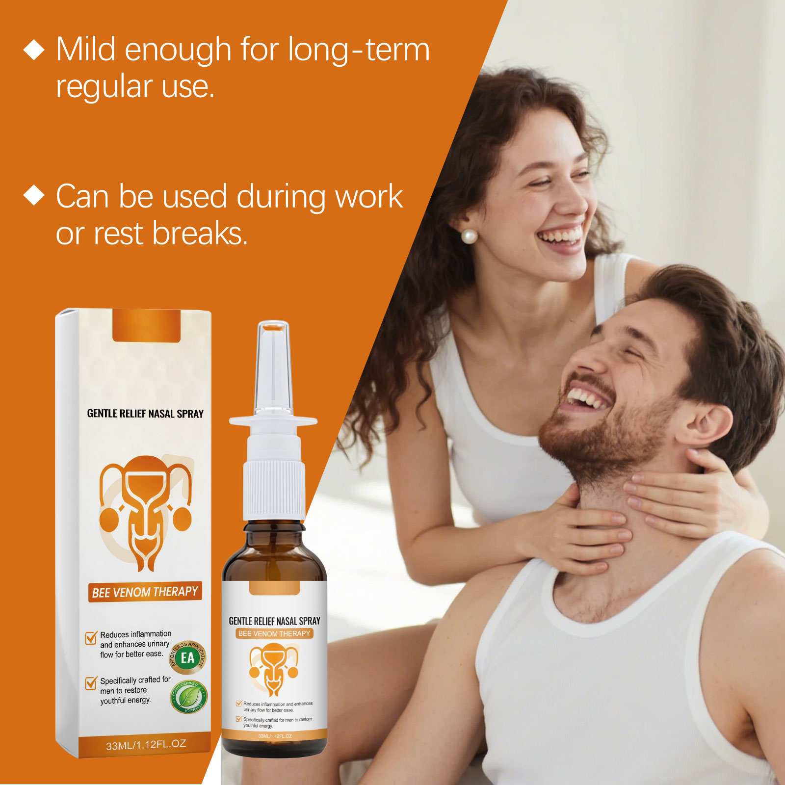 Men Nasal Care Spray Contains Plant Extracts Mild Texture Refreshing Non Irritating For Male Body Care