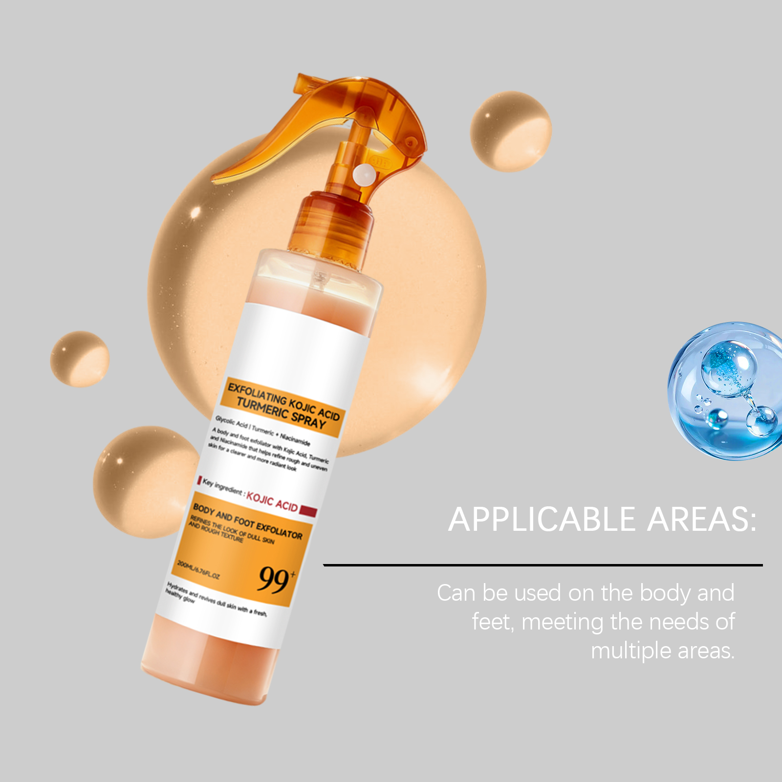Exfoliating Skin Care Essence Spray Brighten Complexion Smooth Texture Hydrate Moisturize Soften Facial Skin