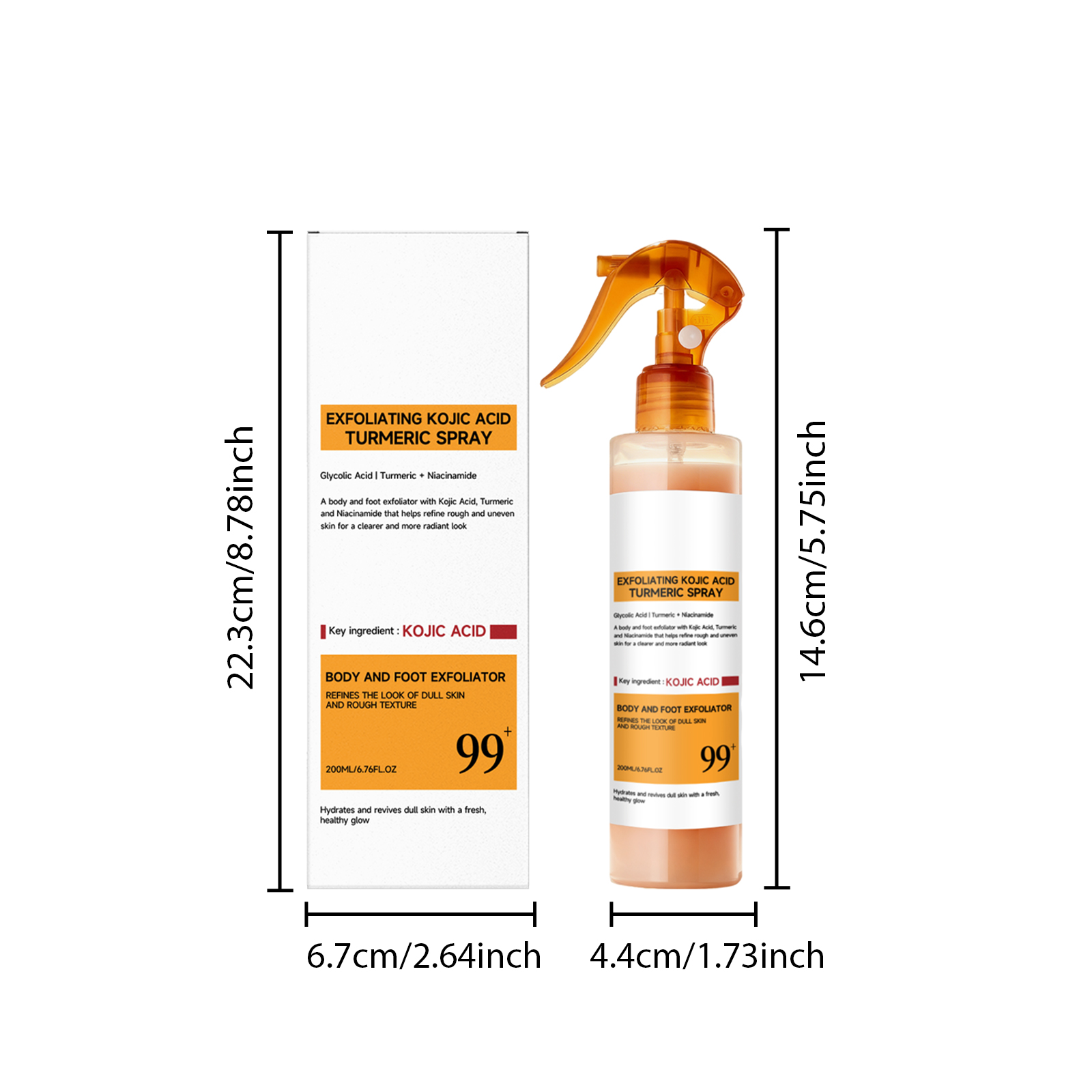 Exfoliating Skin Care Essence Spray Brighten Complexion Smooth Texture Hydrate Moisturize Soften Facial Skin