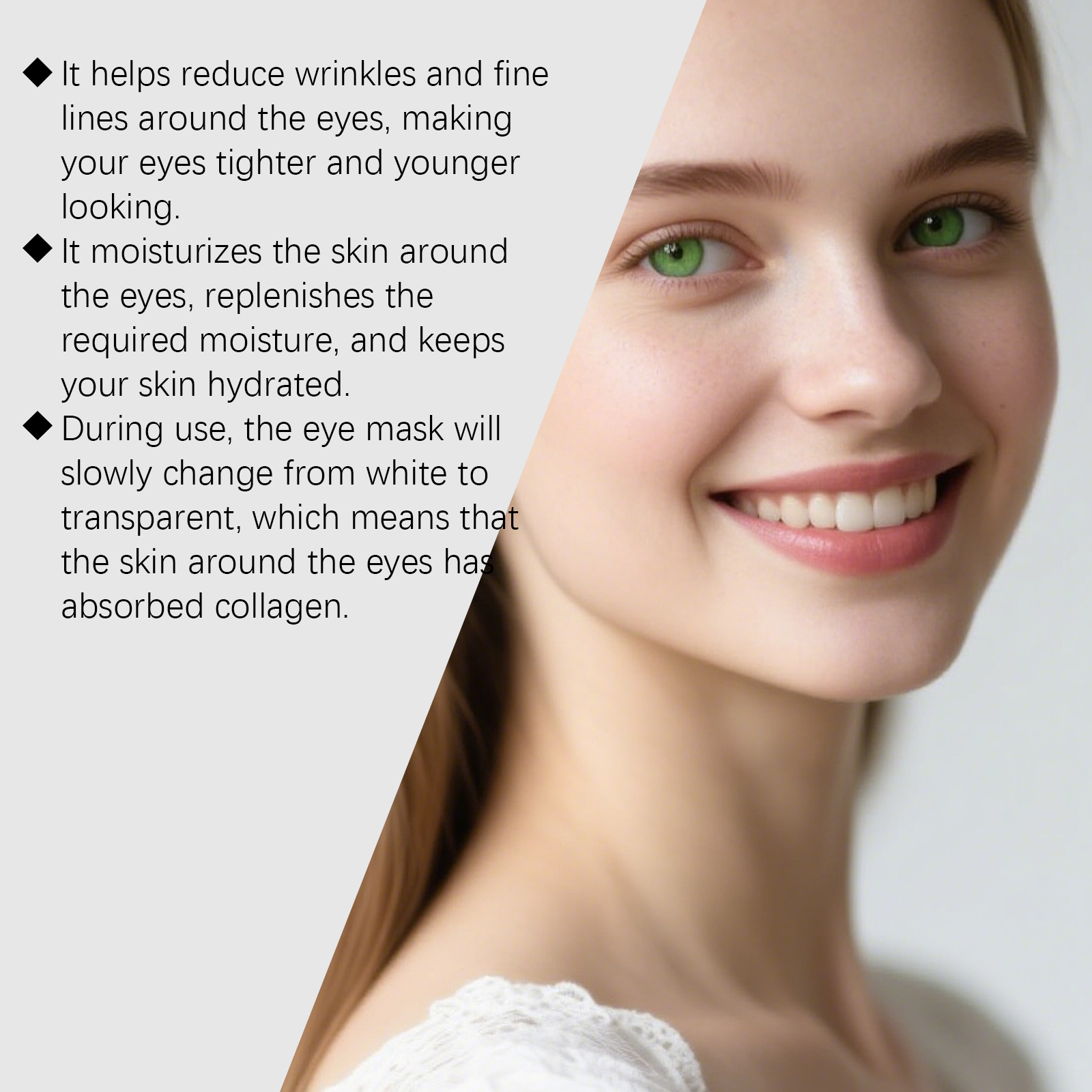 Collagen Eye Mask Deep Hydrating Moisturizing Mild Ingredients Soften Skin Eye Area Skin Eye Care