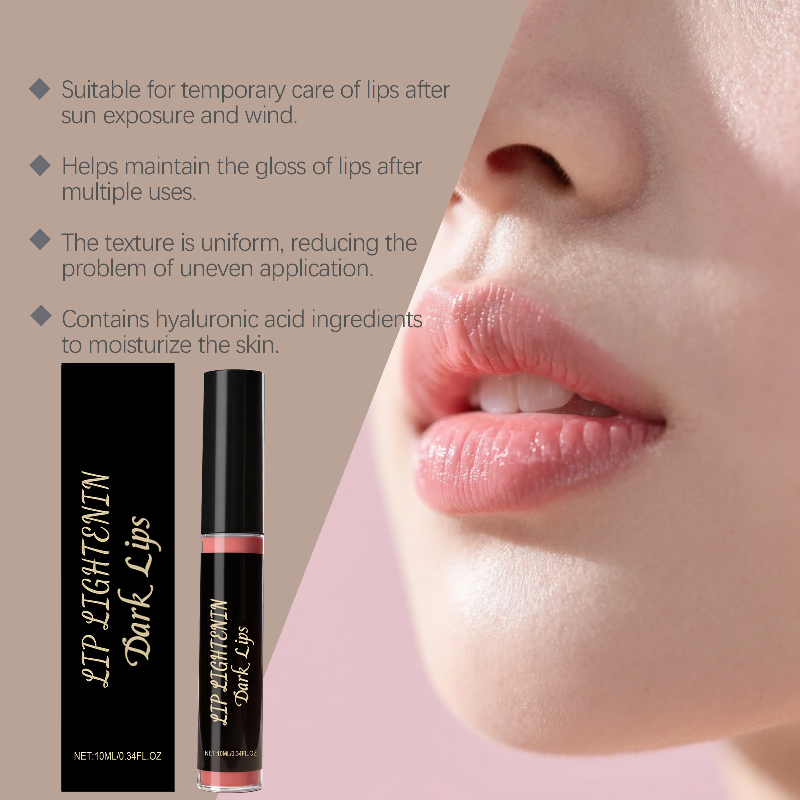 Pink Moisturizing Nourishing Lip Oil Daily Mild Hydrating Glossy Soft Portable Lip Care