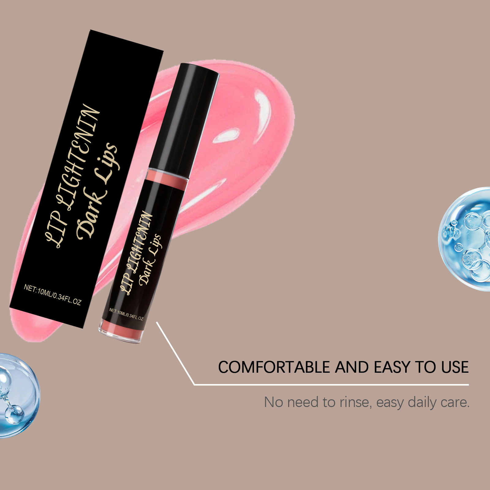 Pink Moisturizing Nourishing Lip Oil Daily Mild Hydrating Glossy Soft Portable Lip Care