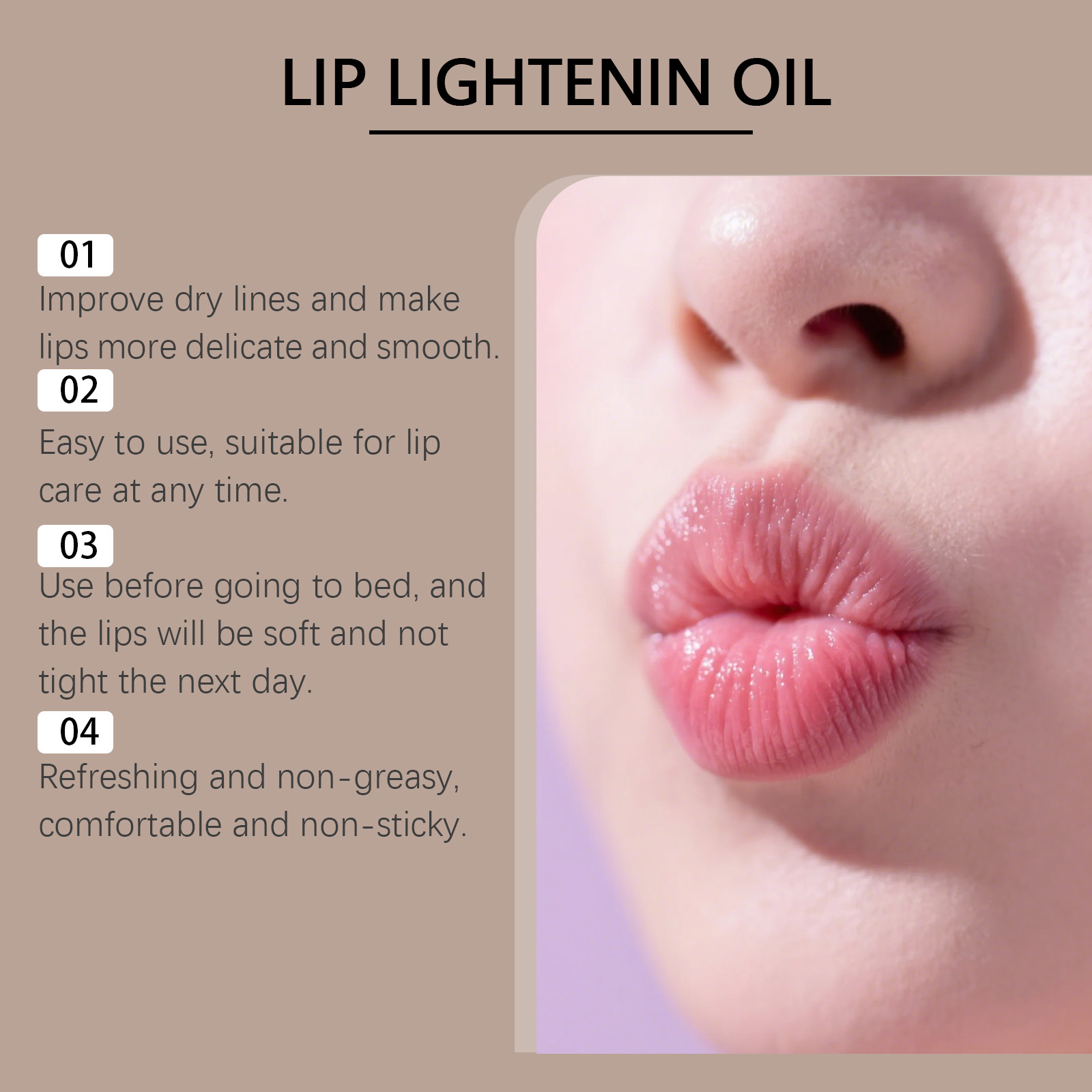 Pink Moisturizing Nourishing Lip Oil Daily Mild Hydrating Glossy Soft Portable Lip Care
