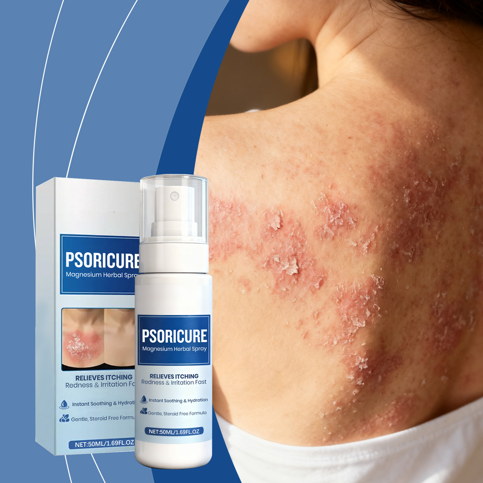 Magnesium Herbal Care Spray Mild Formula Refreshing Hydrating Soothing Comfort Skin Daily Treatment