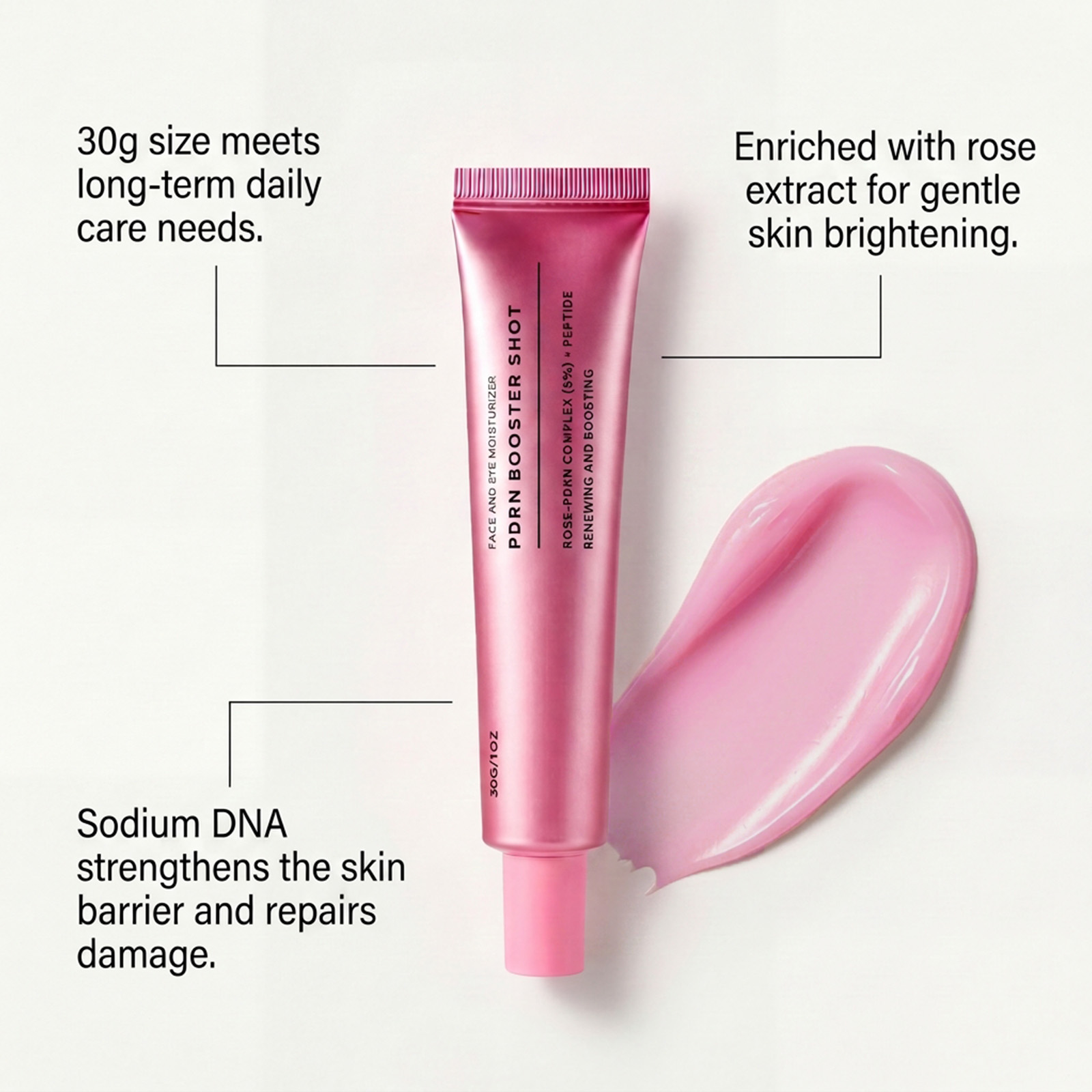 Rose Moisturizing Cream Hydrating Soothing Smoothing Refreshing Delicate Soft Repair Rough Skin Brighten Complexion Gentle Care