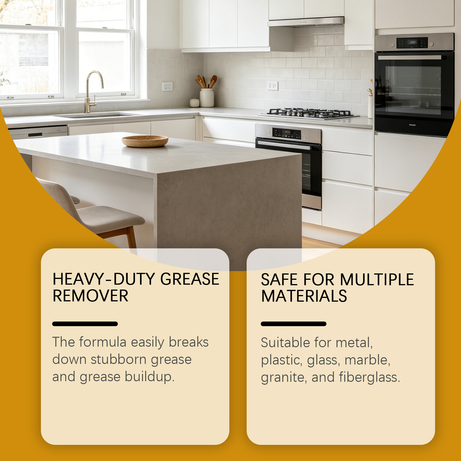 Kitchen Grease Cleaning Spray Mild Formula Care Household Stove Range Hood Remove Oil Stains Dirt