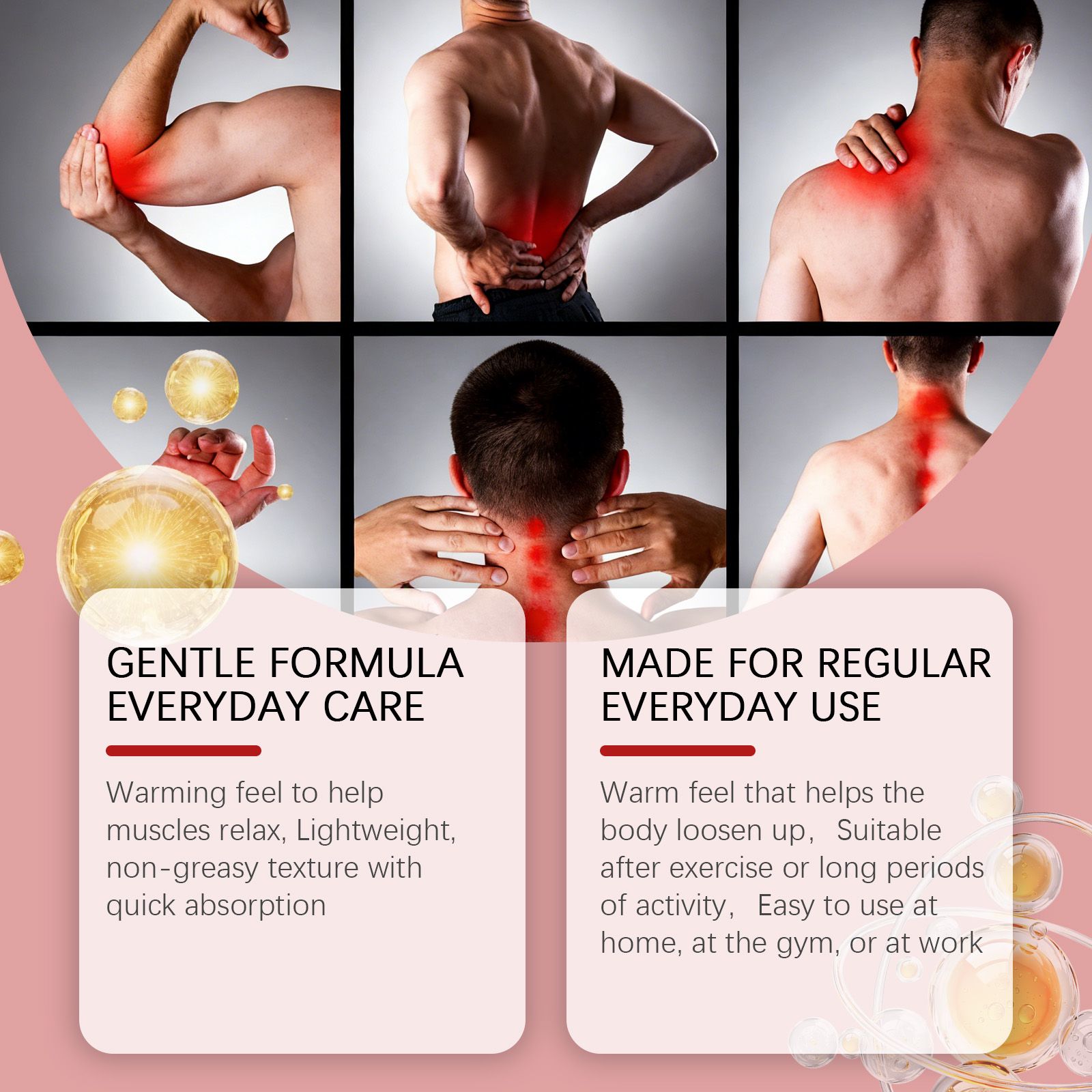 Sports Gentle Warm Cream Mild Formula Joint Skin Daily Care Moist Light Comfort Nursing Ointment