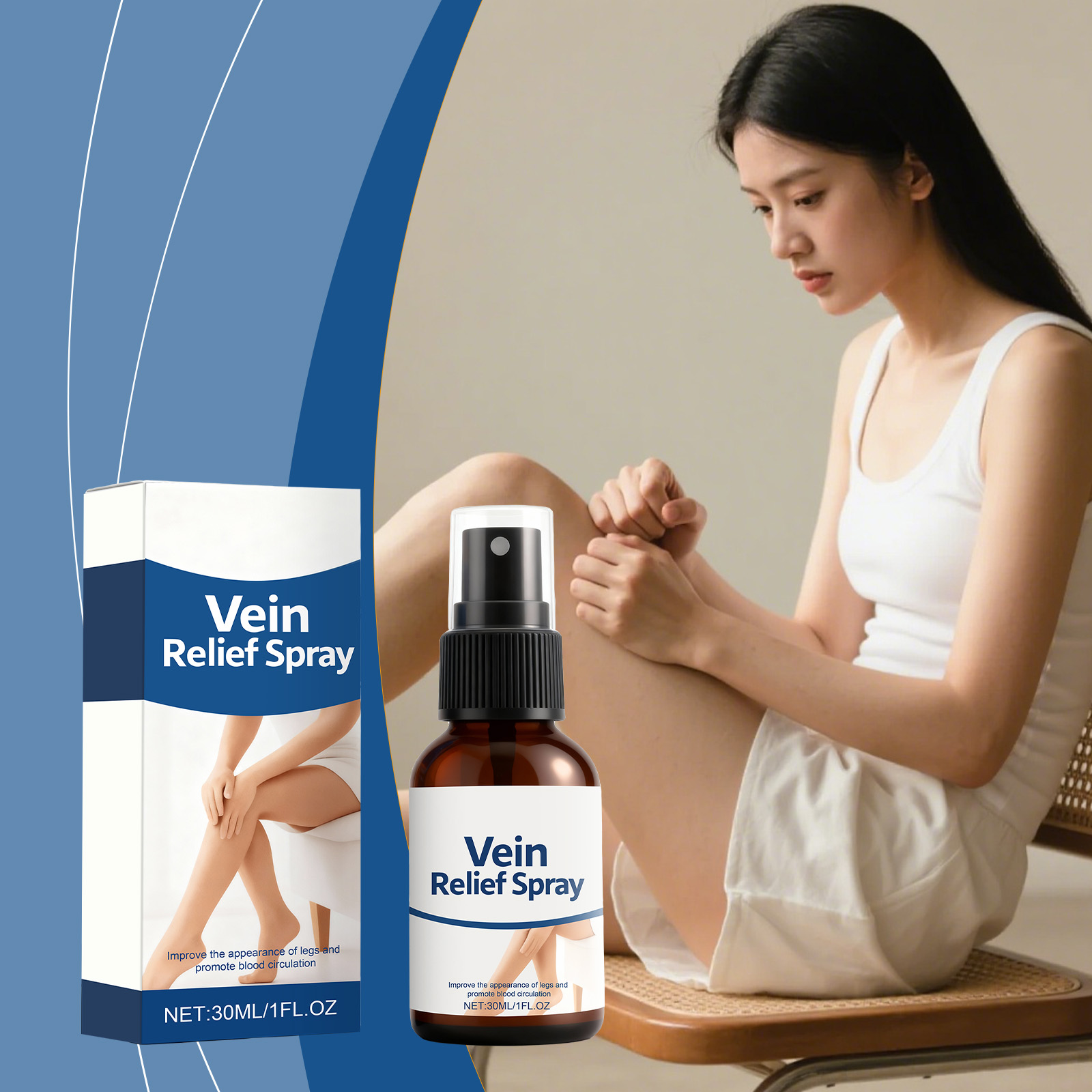 Leg Care Spray Cool Soft Moist Daily Skin Care For Office Long Sitting Legs