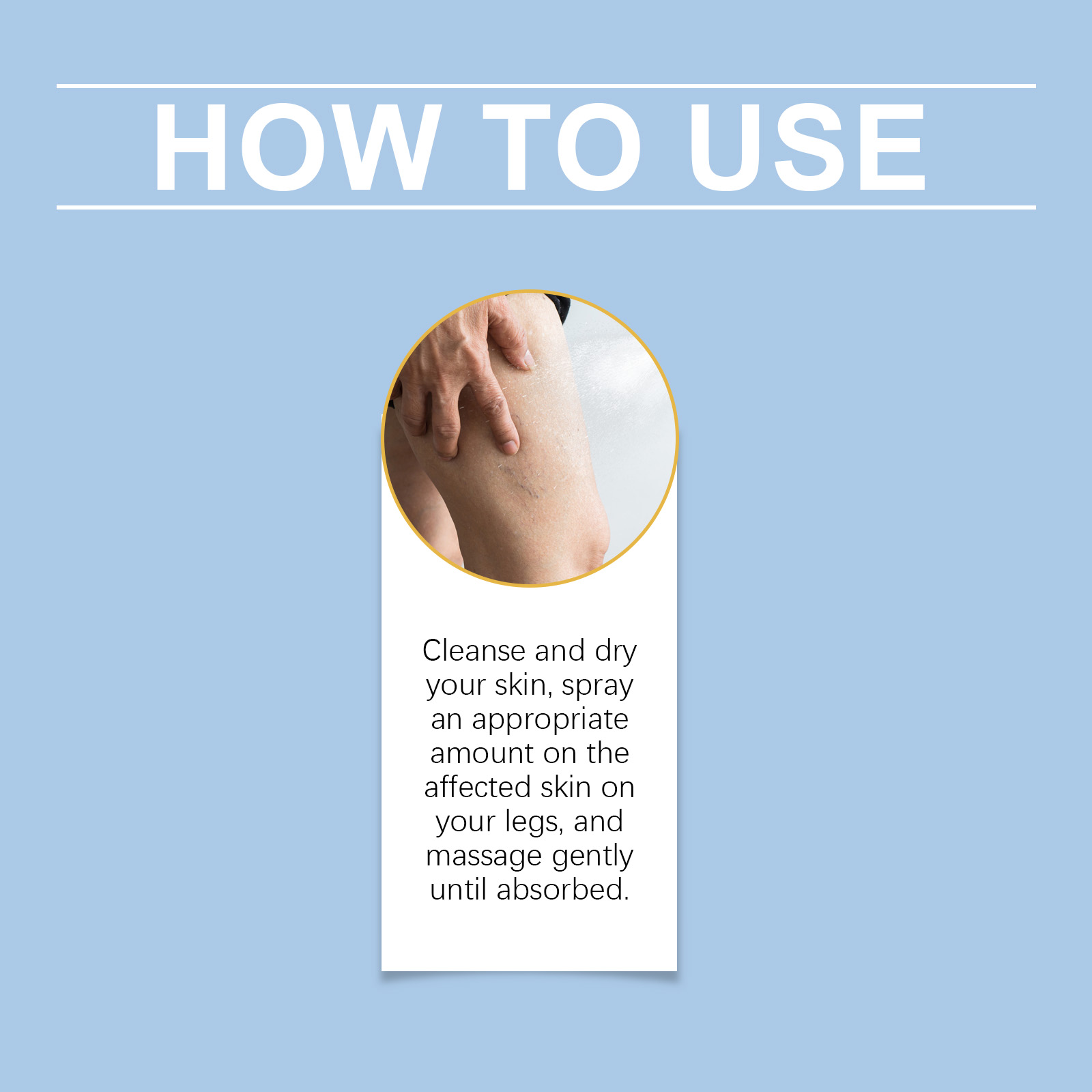 Leg Care Spray Cool Soft Moist Daily Skin Care For Office Long Sitting Legs
