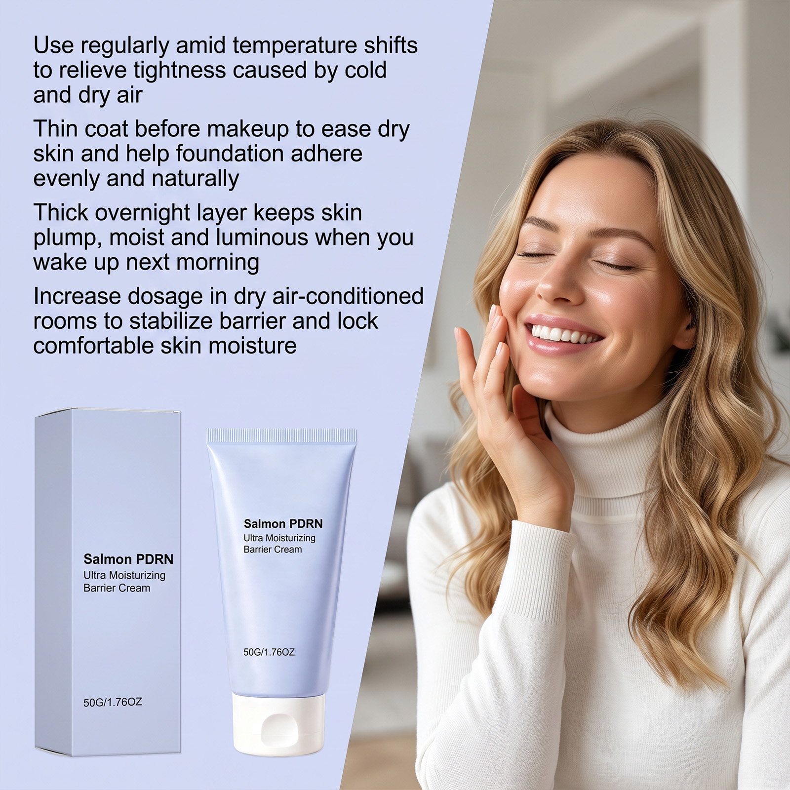 Facial Moisturizing Cream Light Texture Tender Delicate Hydrating Moisturize Facial Skin Daily Skin Care