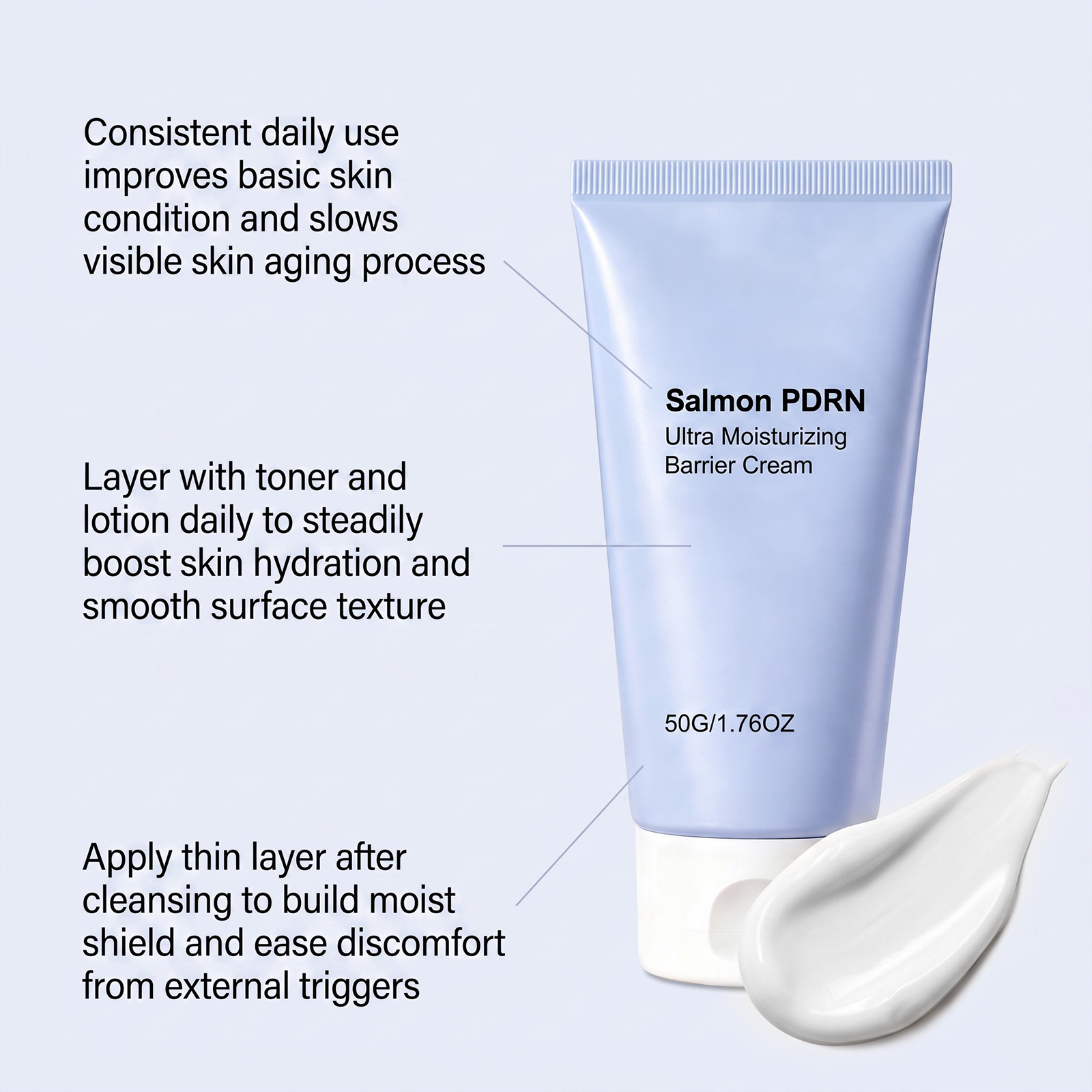 Facial Moisturizing Cream Light Texture Tender Delicate Hydrating Moisturize Facial Skin Daily Skin Care