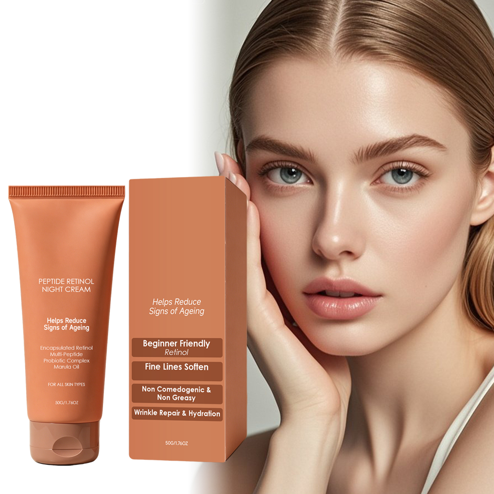 Retinol Cream Gentle Moisturizing Hydrating SkinFriendly Soft Smooth Easy To Spread Facial Skin Care Cream