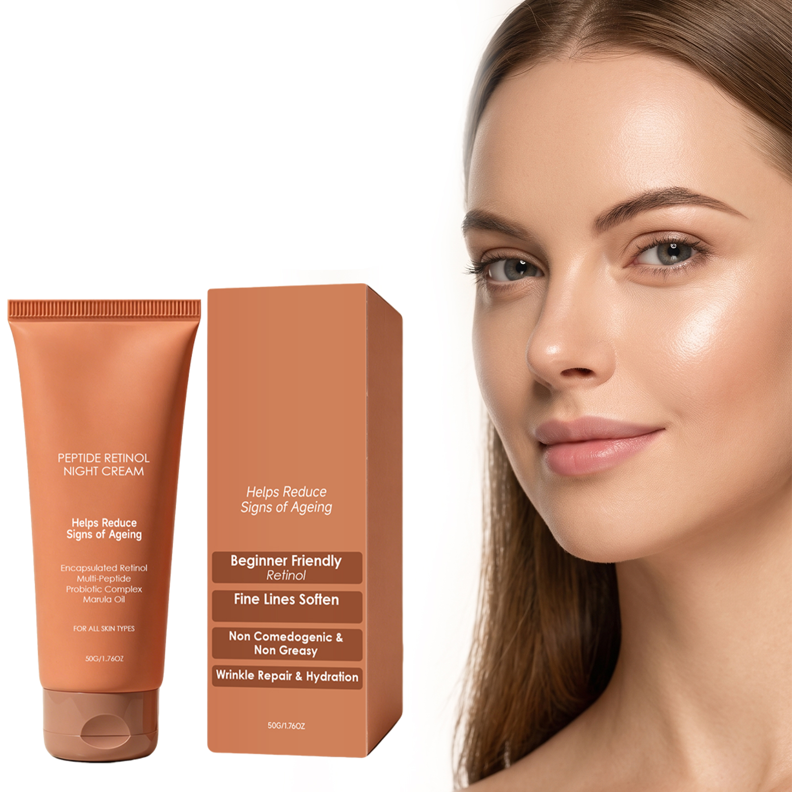 Retinol Cream Gentle Moisturizing Hydrating SkinFriendly Soft Smooth Easy To Spread Facial Skin Care Cream