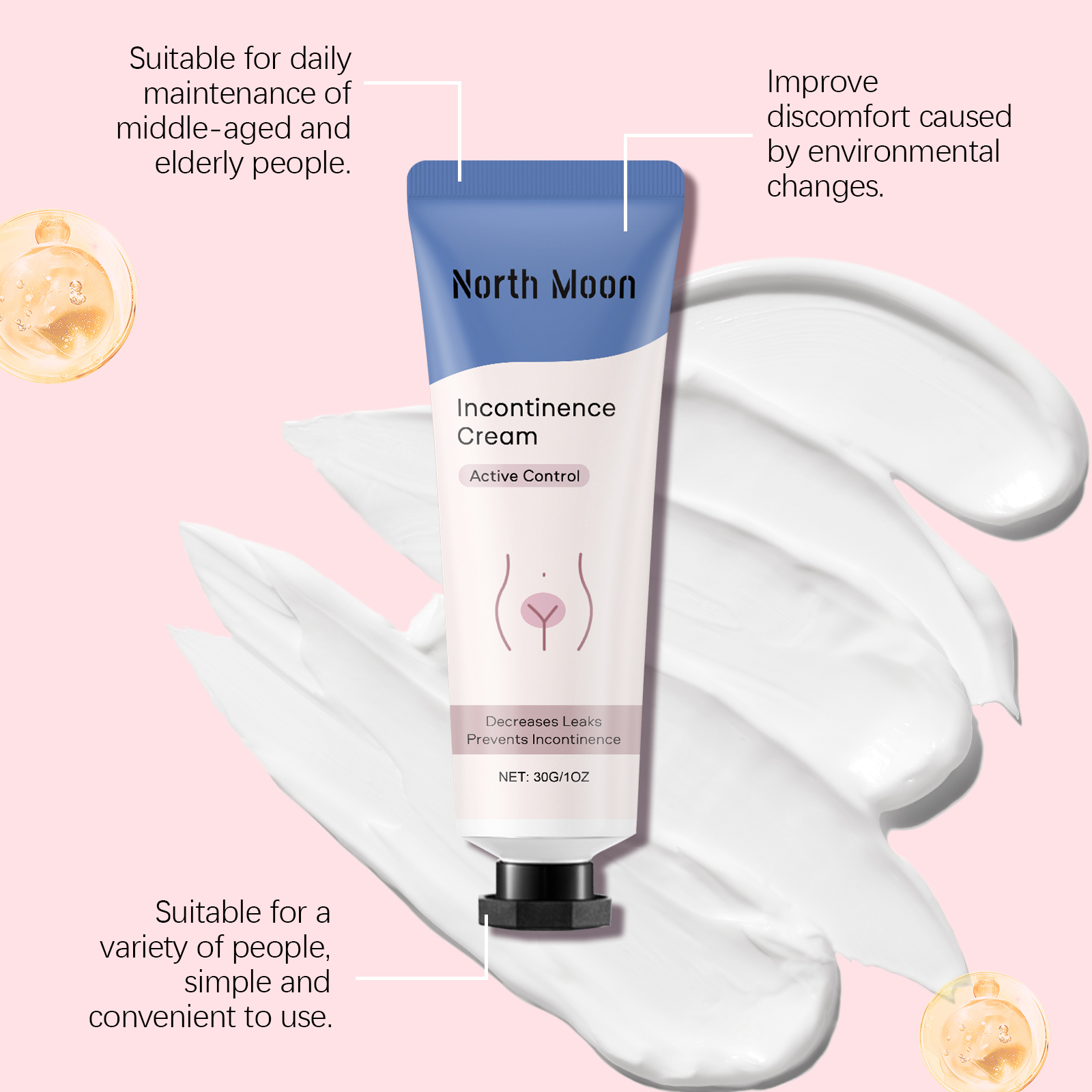 Womens Body Care Cream Gentle Ingredients Nourish Moisturize Skin Body Comfort Care Lotion