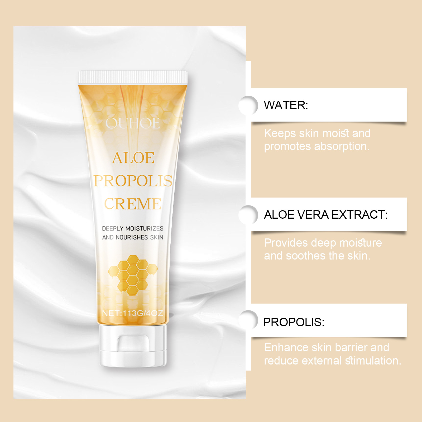 Aloe Vera Propolis Honey Facial Moisturizer