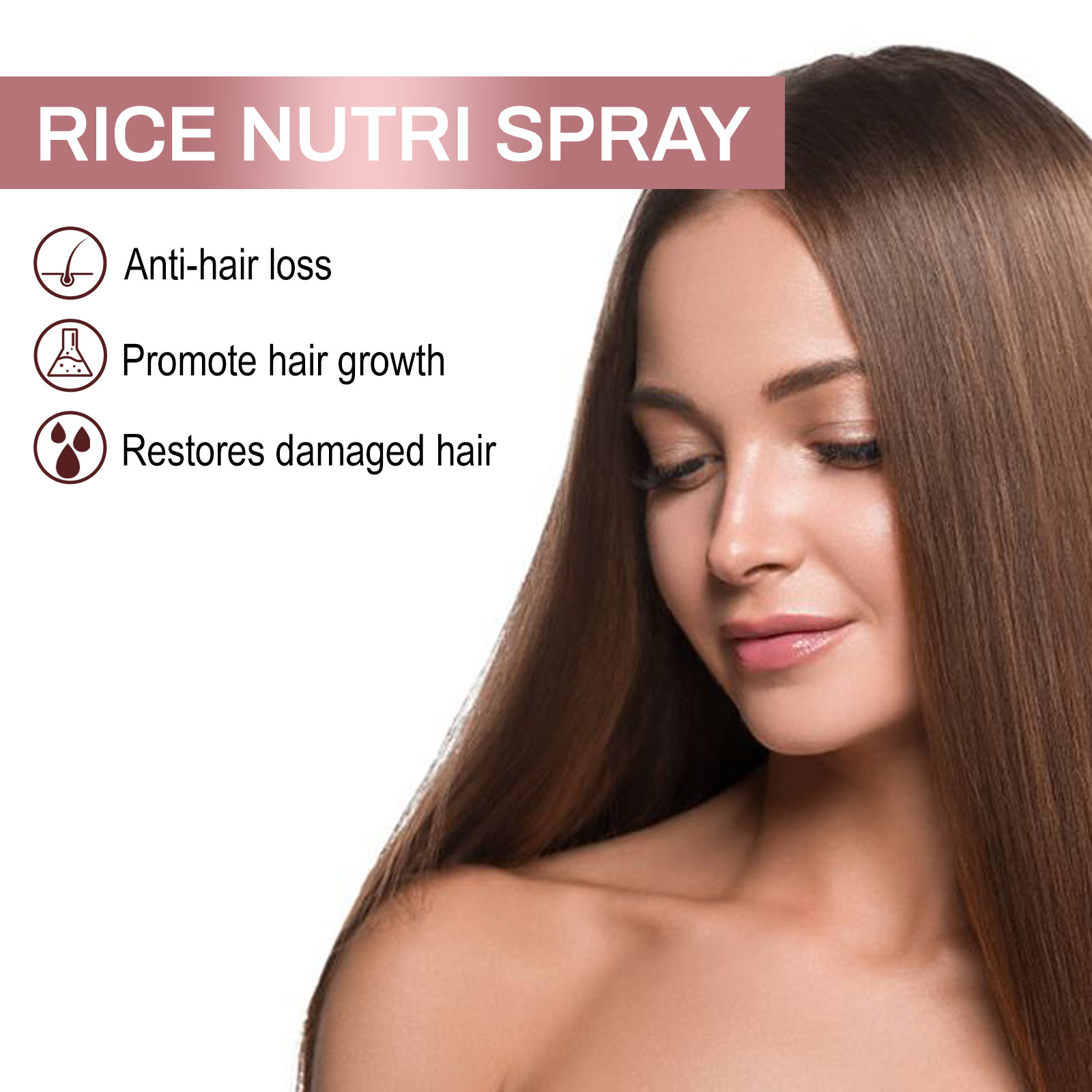 Rice Nutri Hair Spray Hair Thickening Nourishing Anti Thinning Hair Care Spray