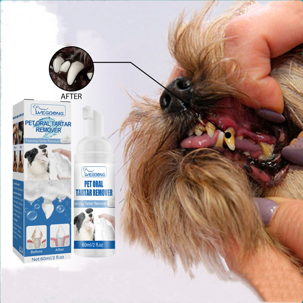 Pet Tartar Remover Remove Calculus Yellow Teeth Bad Breath Teeth Cleaning Teeth Cleaning Oral Foam Cleaning