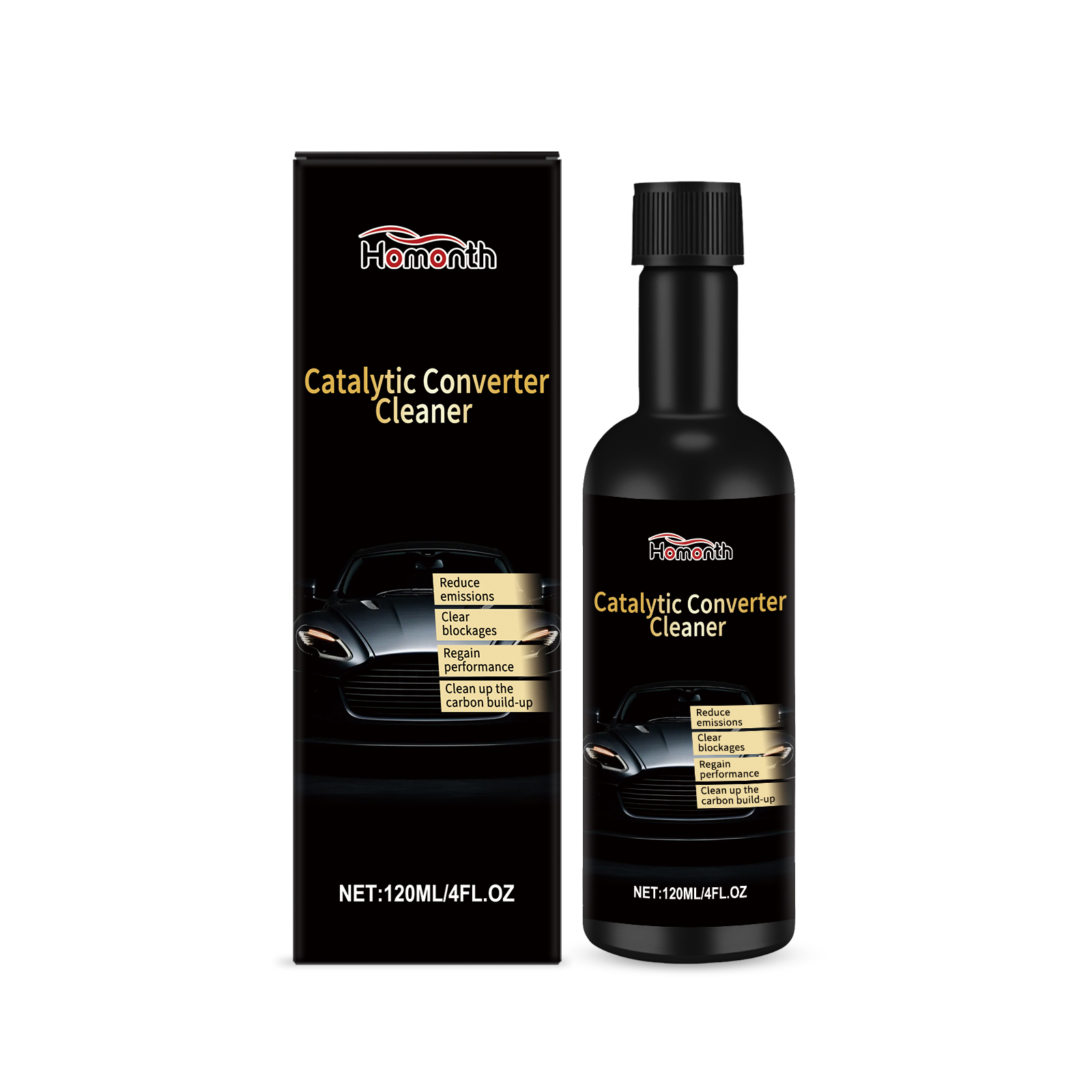 Car Catalytic Converter Cleaner Fuel System Carbon Deposit Remover For Gasoline Engine Maintenance 120ml