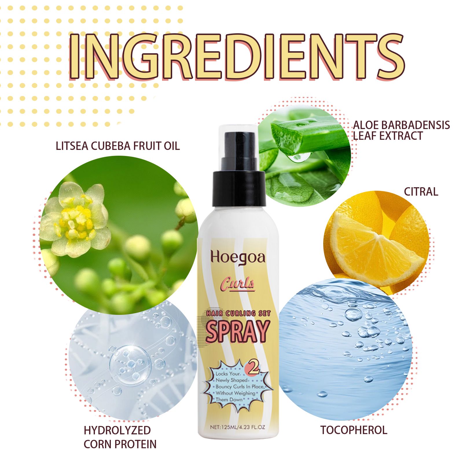 Curl Care Set With Styling Cream Spray And Serum For Nourishing And Defining Curls