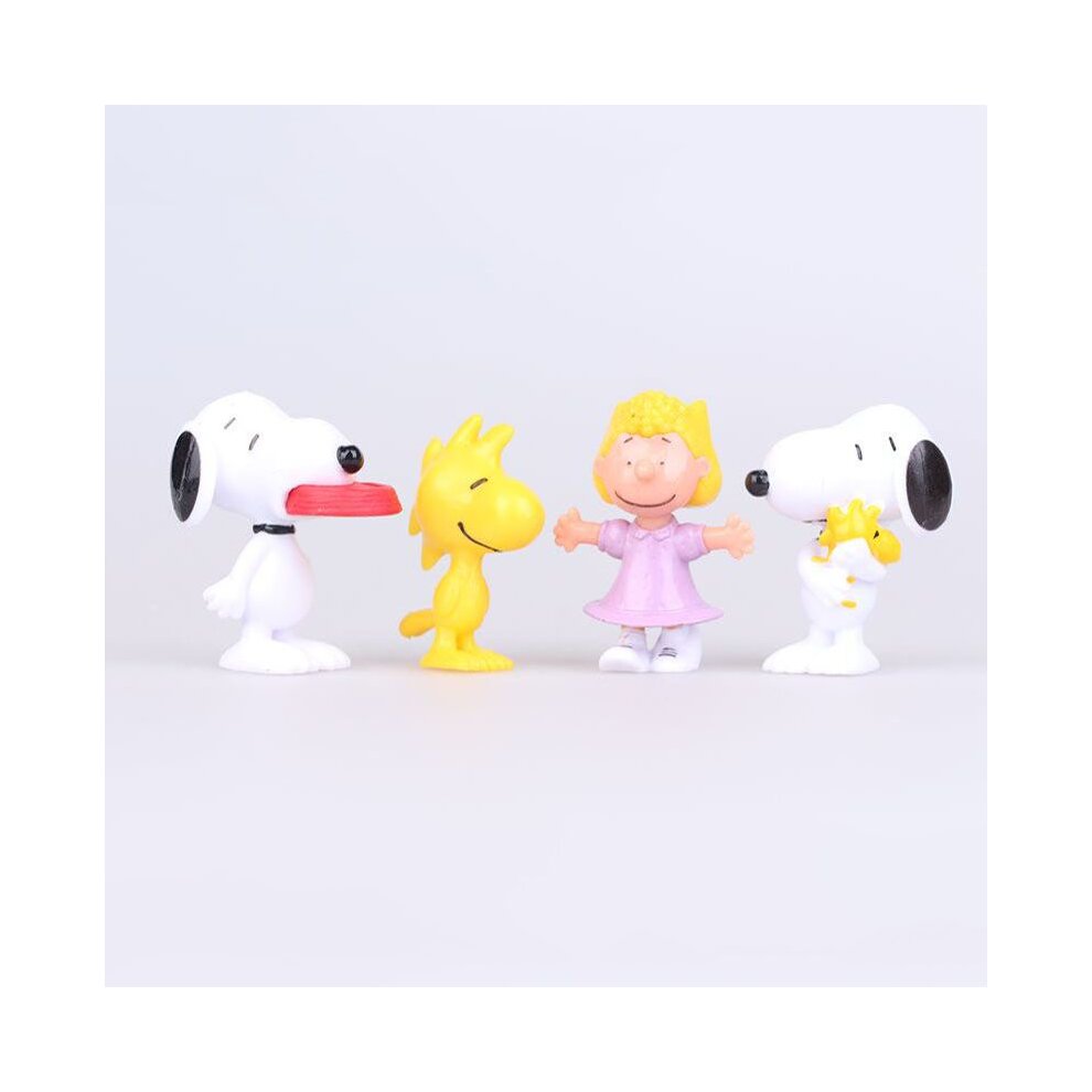 12pcs Charlie Brown Snoopy Figure Toy Play set