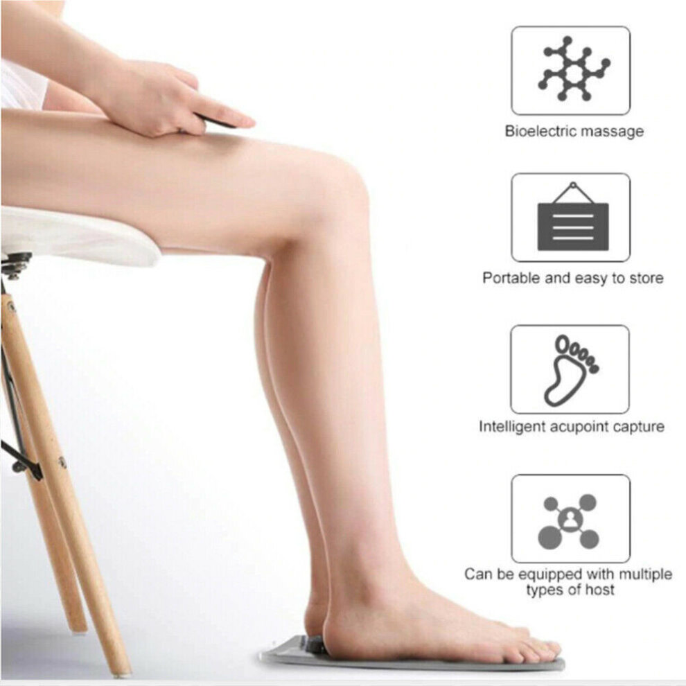 EMS Leg Reshaping Foot Massager Mat Pad Blood Muscle Relief Pain New