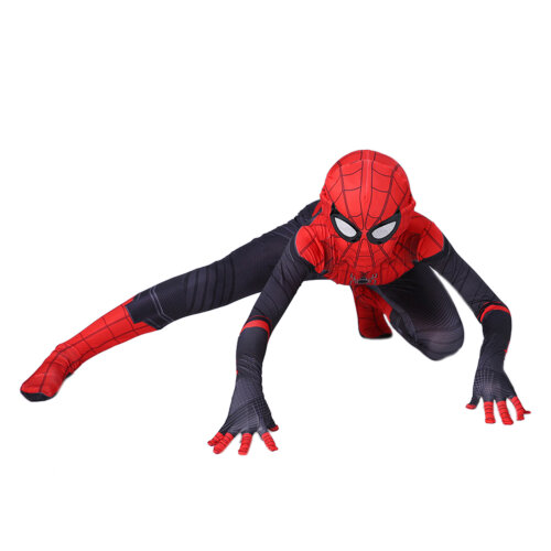 Kids Boys Spiderman Superhero Halloween Cosplay Far From Home Spider-Man Child Red and Black Classic Fancy Costume Christmas