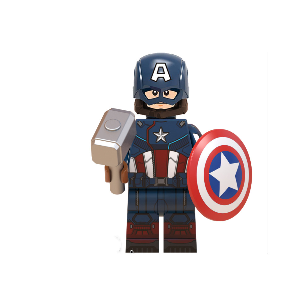 Avengers Minifigures Compatible With Lego Heroes Building Blocks Toys Set Iron Man Action Figures Toy Cake Toppers for Children 8Pcs Movie Series Collectible Figure Playset Cupcake Toppers for Birthday Party Supplies Kids Adults Gift