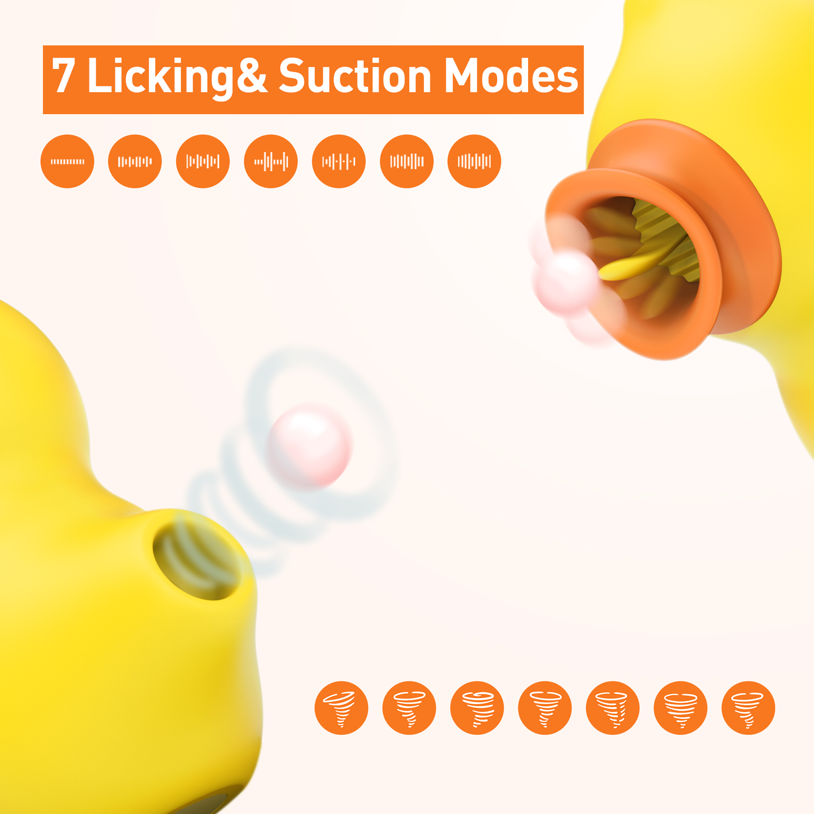 Tongue Licking Clitoral Vibrator Egg Vibrator Adult Sex Toys for Women Nipple Massager G Spot Stimulate with 7 Sucking Licktion Patterns