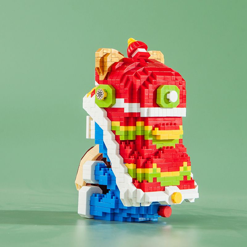 Anime Doraemon Cat Robot Lion Dance Dorayaki Food Animal Mini Diamond Blocks Bricks Building Toy for Children