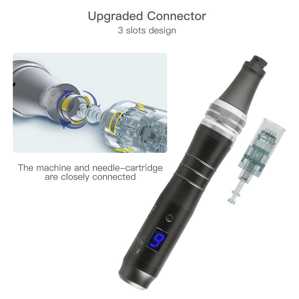 Dr. Pen Ultima M8 Microneedling Pen Professional Wireless Derma Beauty Machine Multi Function Electric Skin Pen for Face and Body with 20 Pcs Replacement Tips 6Pcs 16pins 6Pcs 36pins 8Pcs Nano Round