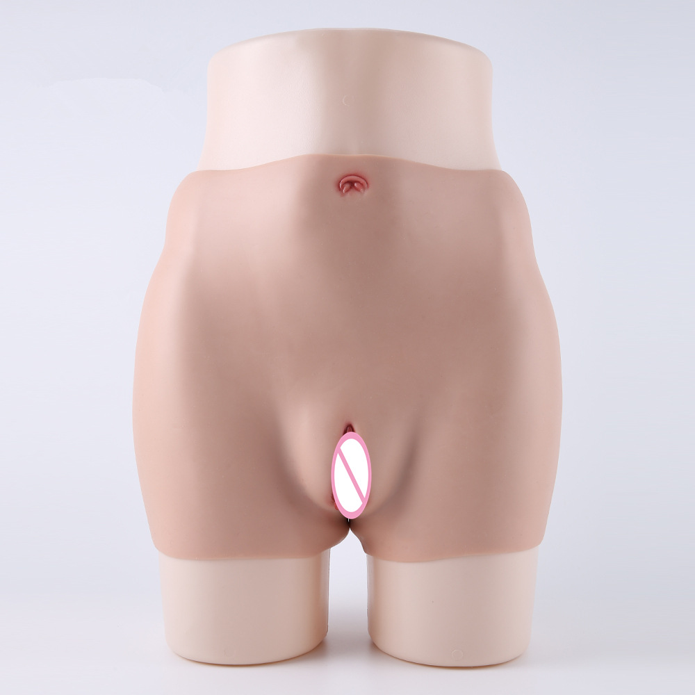 (flesh color~skin color) Realistic Fake Vaginal Shaper Crossdresser Pussy Pants Soft Silicone Panty Hiding Gaff Panty Hip Enhancer for Cosplay Transgender Crossdresser Drag Queen