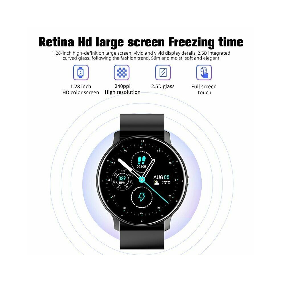 Black Bluetooth Smart Watch Fitness Tracker IP6 Gift