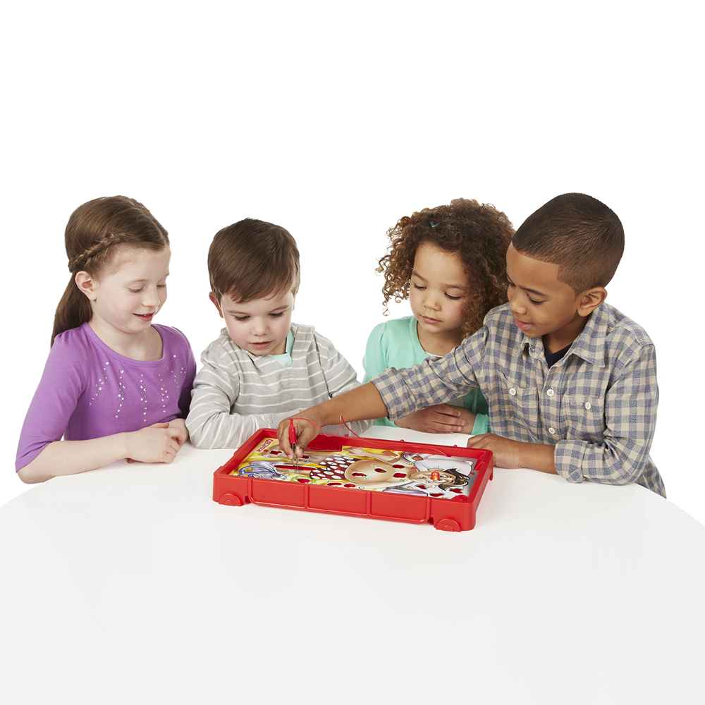Classic Operation Game, Electronic Board Game with Cards, Indoor Game for Kids Ages 6 and Up