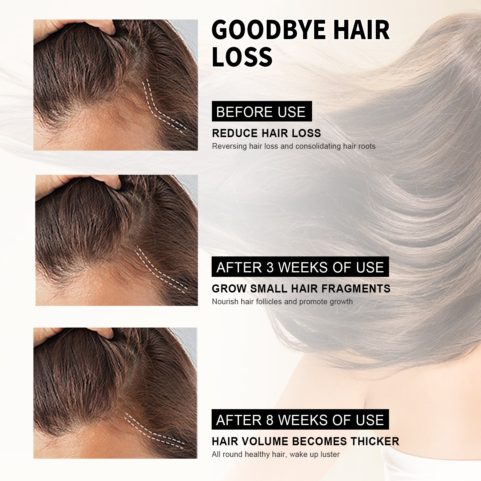 Hair Nourishing Treatment Strengthening Serum  Anti Hair Loss Essence Scalp Care Hair Treatment Oil for All Hair Types 60ml