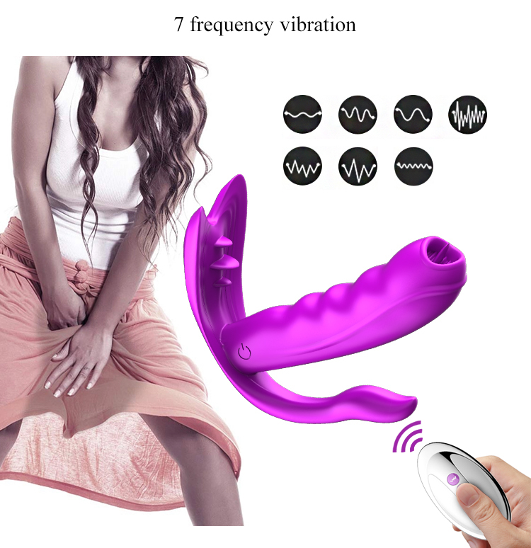 Sex Toys Remote Wearable Pantie Vibrator Sucking Tongue Adult Toys Licking Fun Toys Clitoral G Spot Massager Vagine Stimulator for Woman