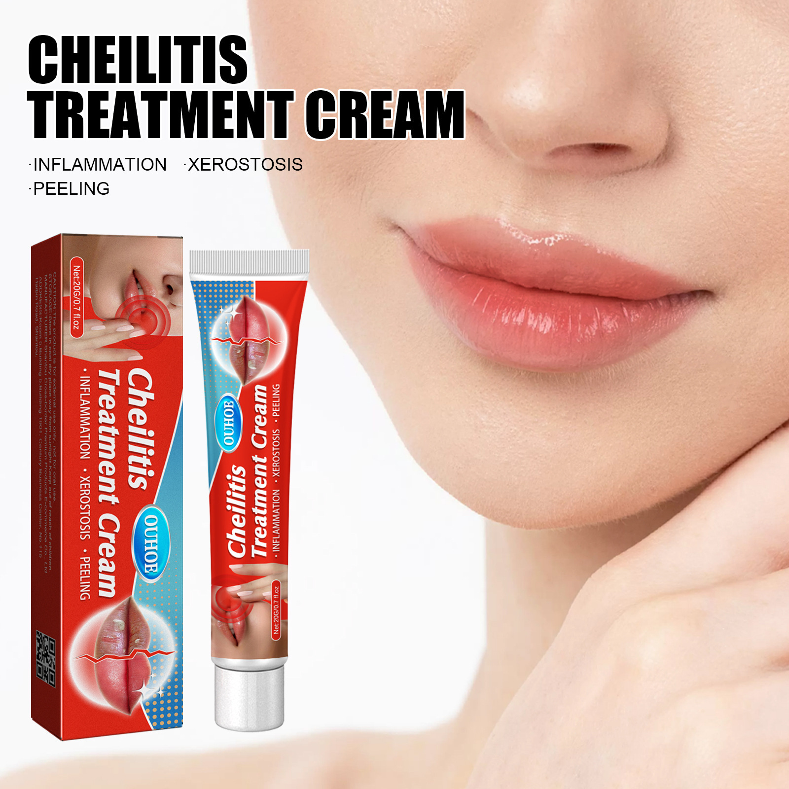 Cheilitis Treatment Cream Lip Cream Cheilitis Type Dressing Moisturizing Brightening Wrinkles Reducing Lip Repairing Cream