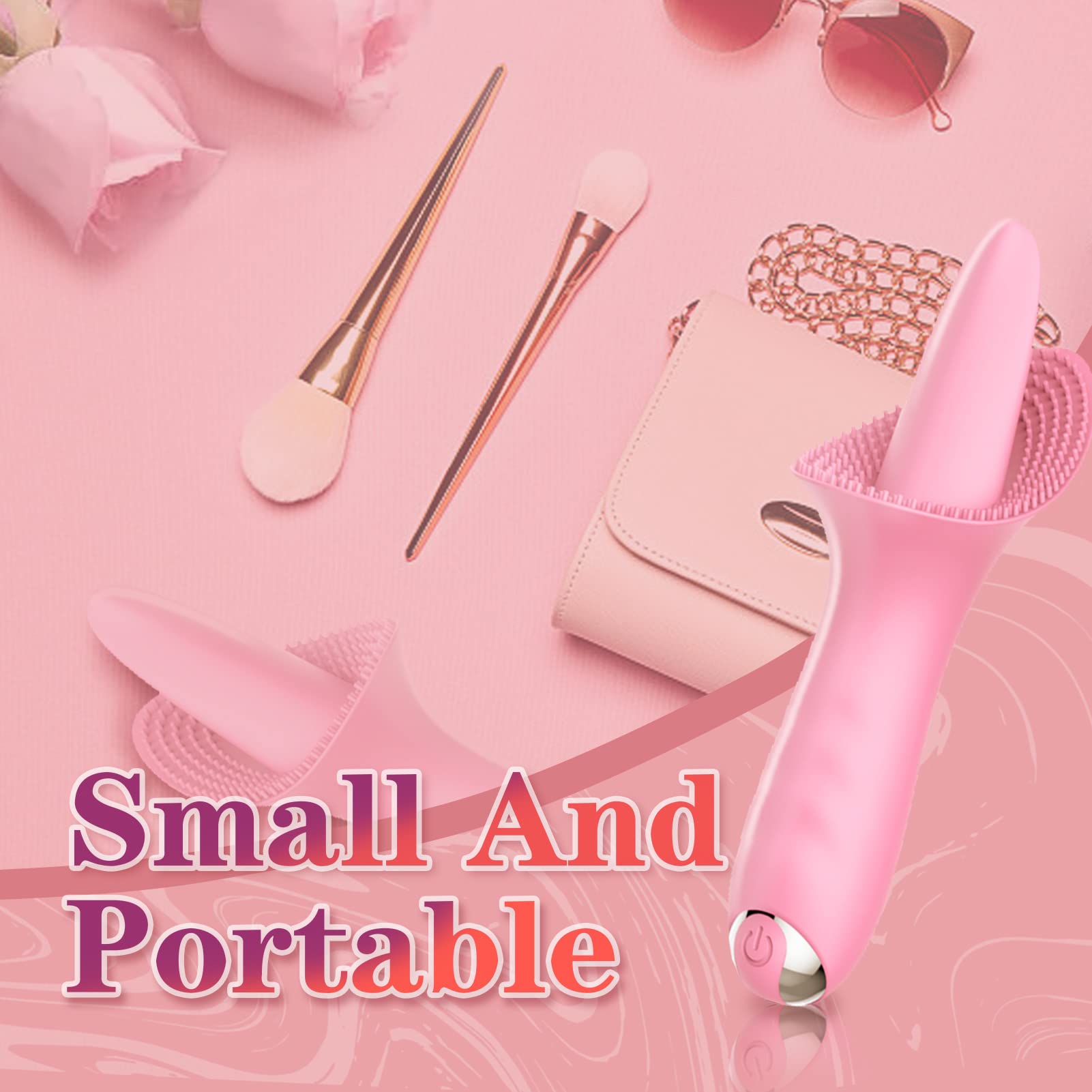 Clitoral Stimulator Tougue Licking Vibrator Clit Vagina Nipple Masturbator G-Spot Stimulator Dildo Adult Sex Toy for Couples and Women