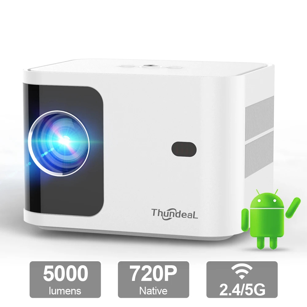 HD Mini Projector for Full HD 1080P 4K Video 5G WIFI Android Portable Projector Android Version