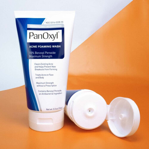 Acne Foaming Wash, Face & Body, 10 Benzoyl Peroxide 156g