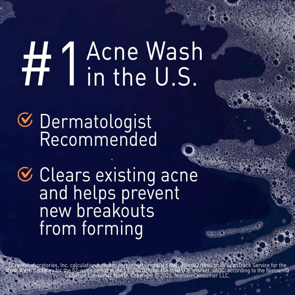 Acne Foaming Wash, Face & Body, 10 Benzoyl Peroxide 156g