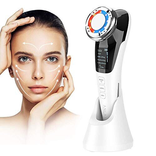 Face Massager for Skin Care  Beauty Device Multi Anti-wrinkle High Frequency EMS Facial Lifting Machine with Red Blue Light Therapy