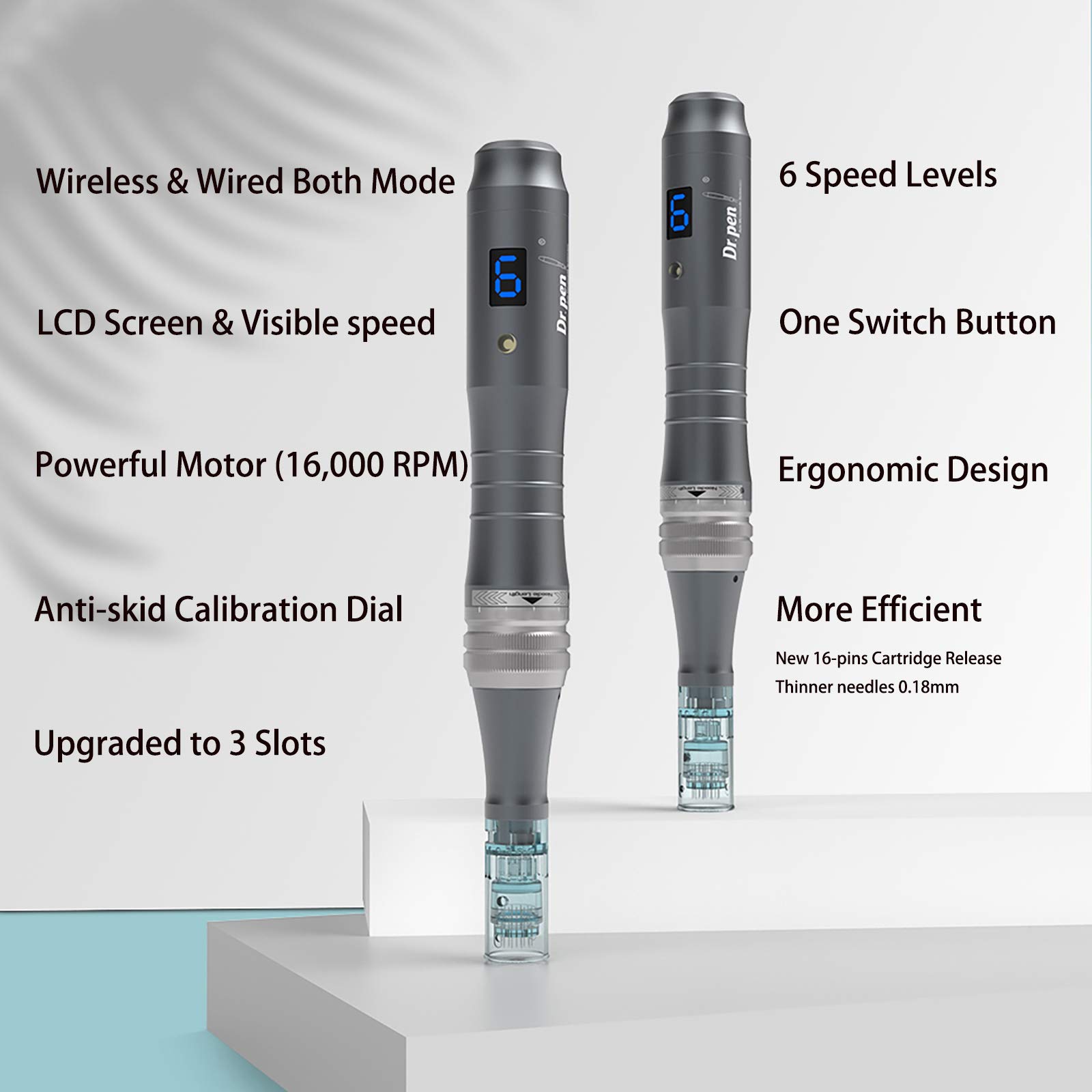 Dr. Pen Ultima M8 Microneedling Pen Professional Kit with 5pcs 16pin