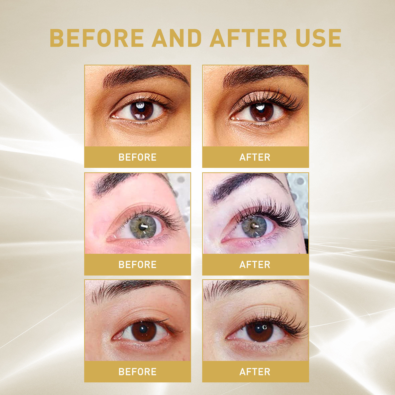 (3pcs) Mascara Eyelash Growth Serum Enhancer Moisturizing Beautiful Thick Long Black Curling No Irritating Natural Gentle Growth Enhancing Thickening Eyelash.