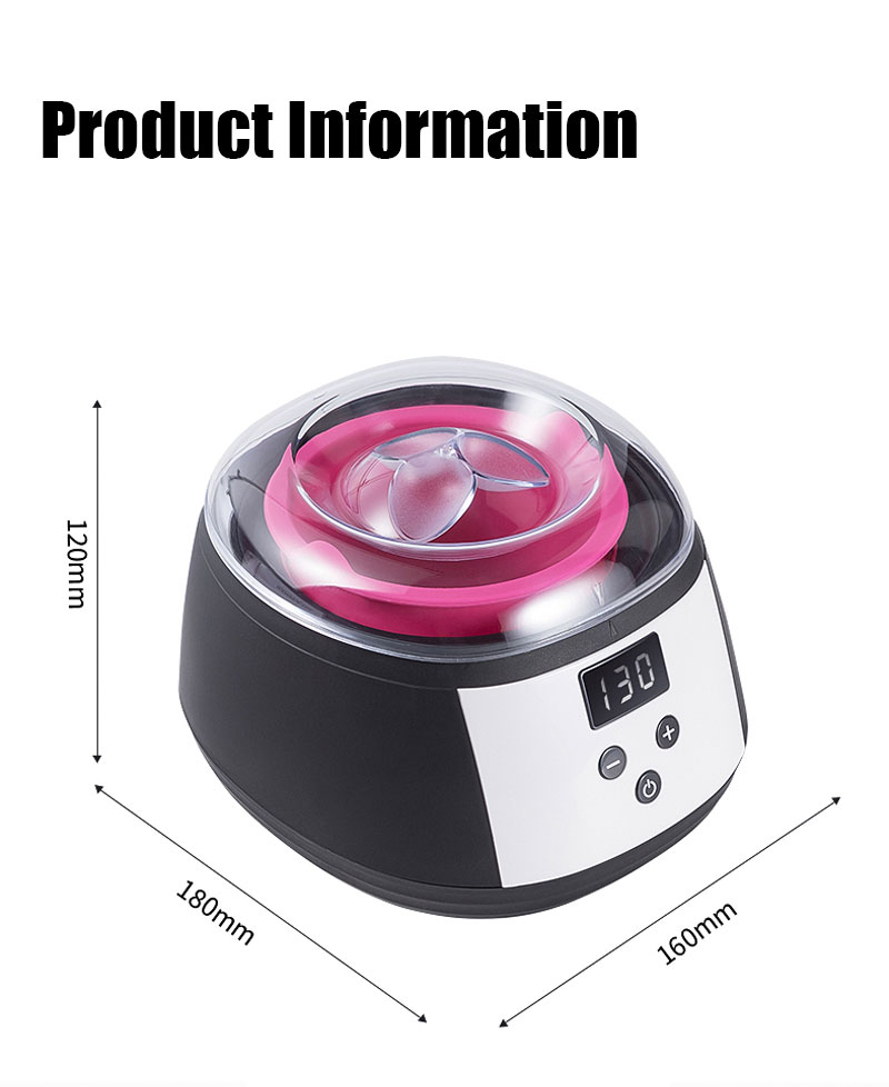 (Black Hair Removal Wax Heater) Professional Hair Removal Wax Heater Machine Wax Melting Pot Wax Melter Digital LCD  Temperature Display for Adults Beginner Home Spa or Salon