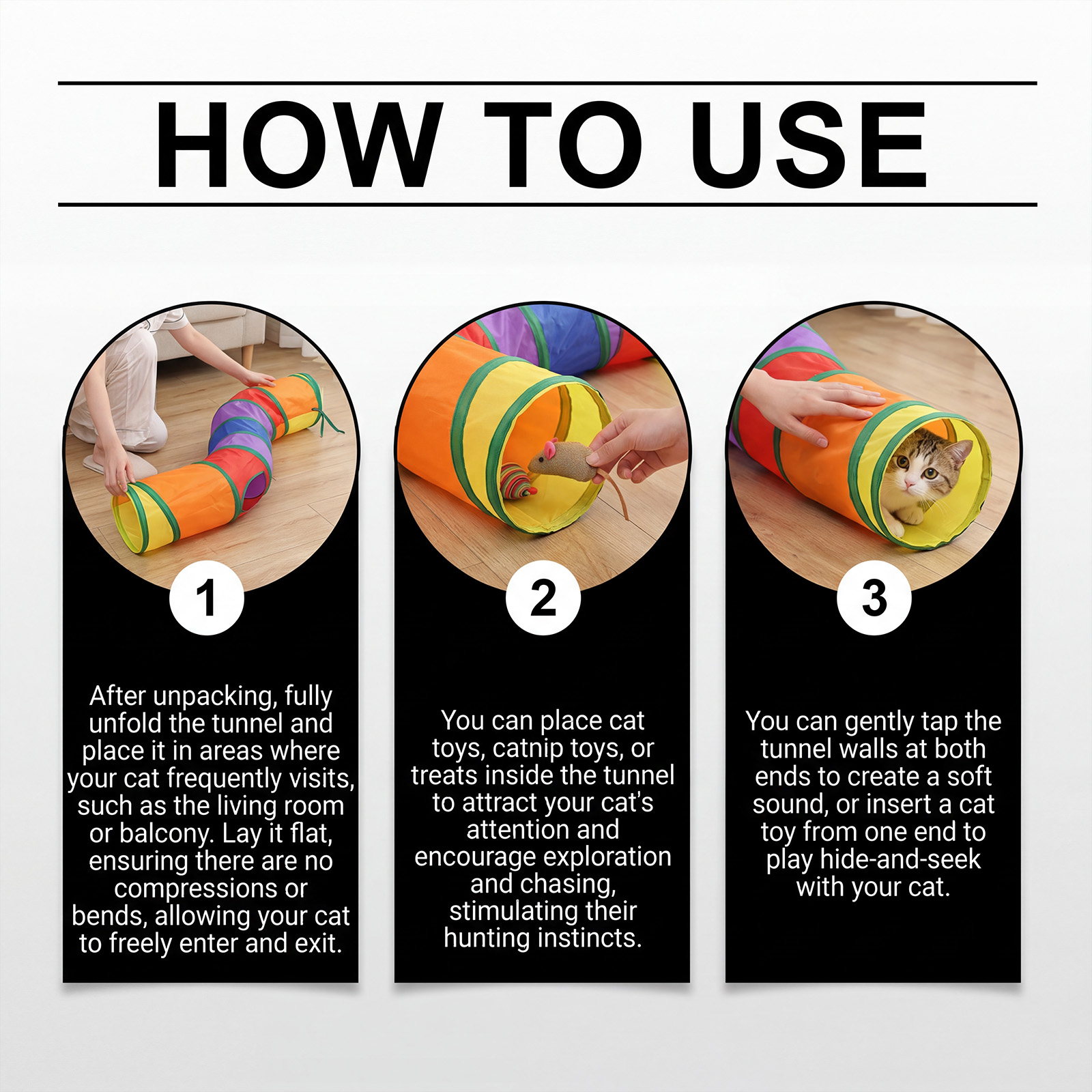 (S) Cat Tunnel Pet Tube Collapsible Play Toy Indoor Outdoor Kitty Puppy Toys for Puzzle Exercising Training ﻿