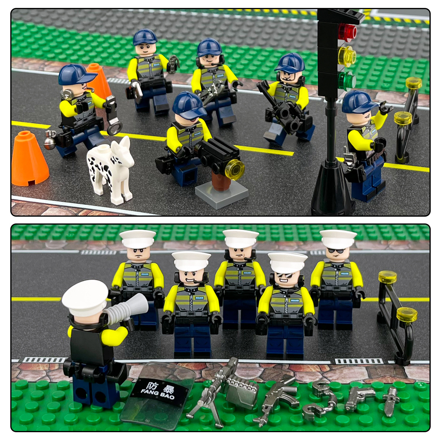 City Police Car Toy for Kids 5 plus Years Old with Officer Minifigure Small Collectible Gift Idea Adventures Series Chase Set