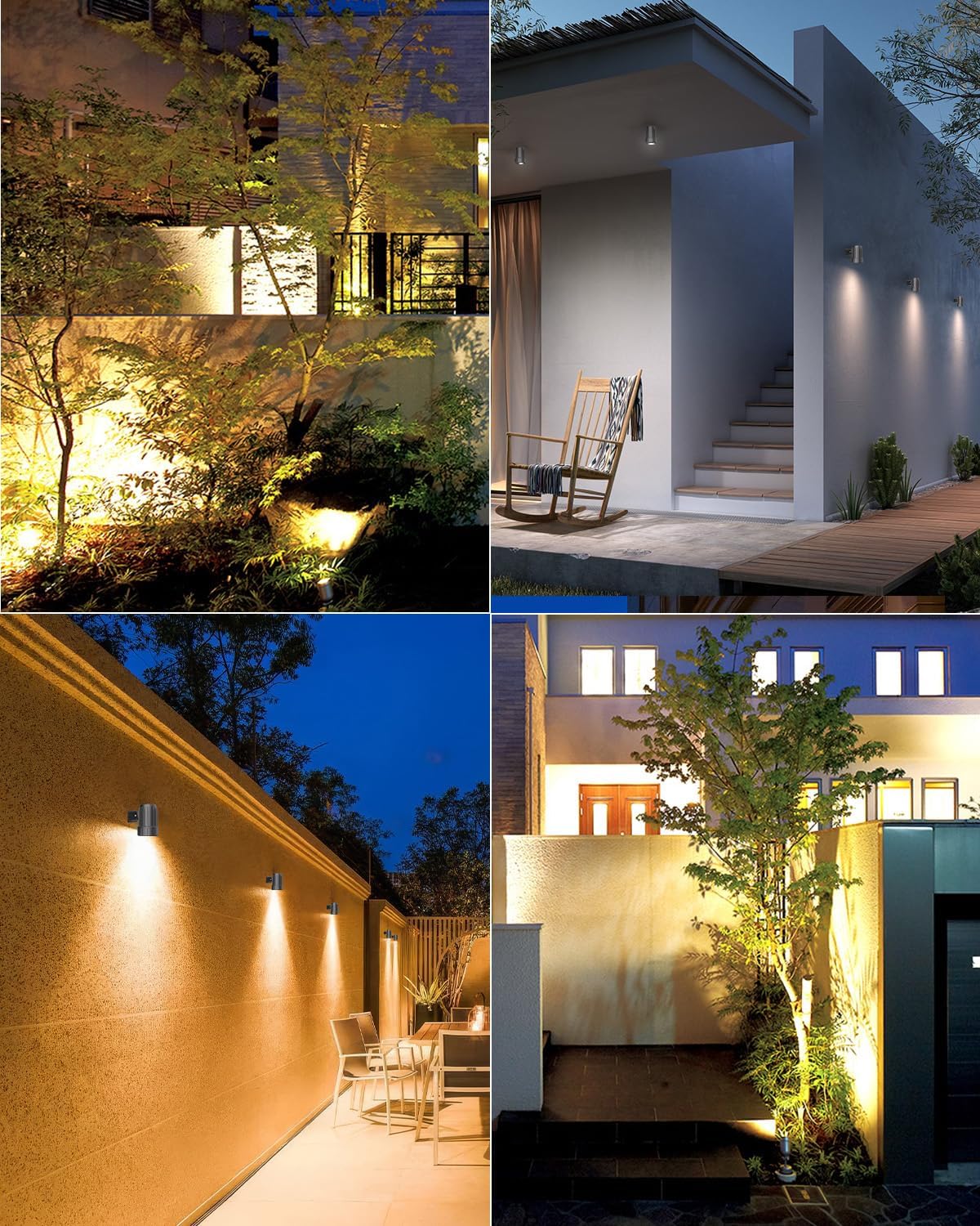 (3 in 1) Solar Spotlights Outdoor Garden Solar Landscape Garden Spotlights IP66 Waterproof Solar Powered Garden Floodlights Spike Lights 2700K/4000K/6500K 