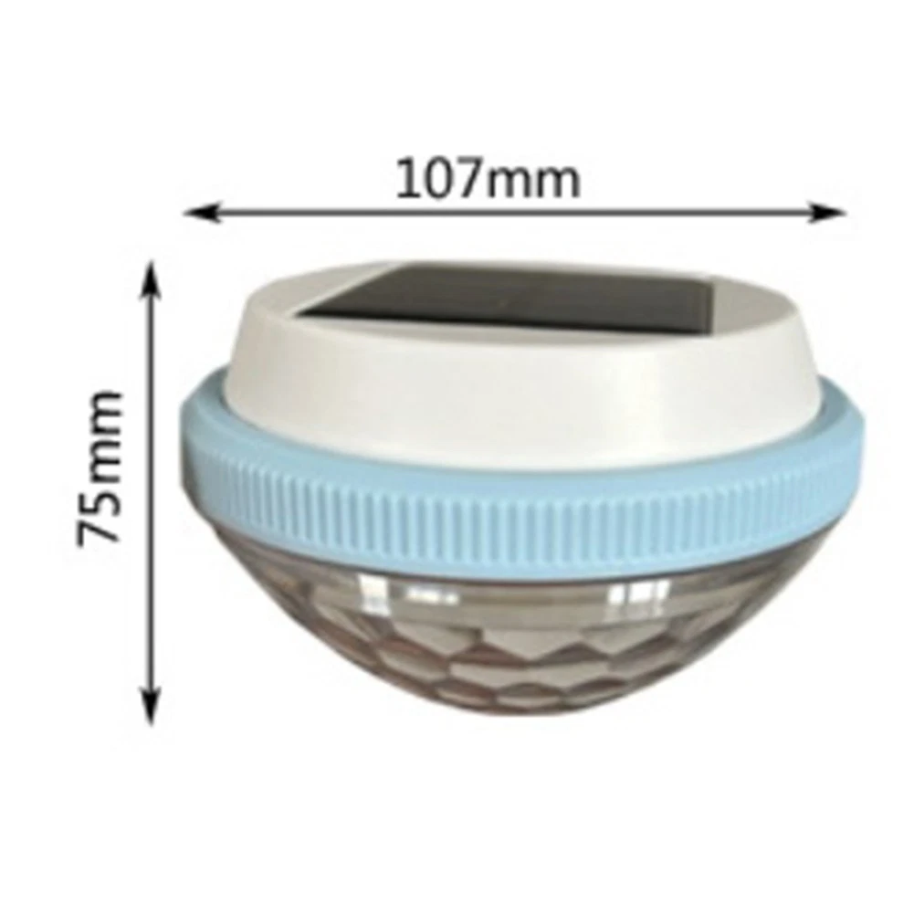 (Colored Diamond) Solar Floating Pool Light Color Changing Waterproof LED for Outdoor Decor